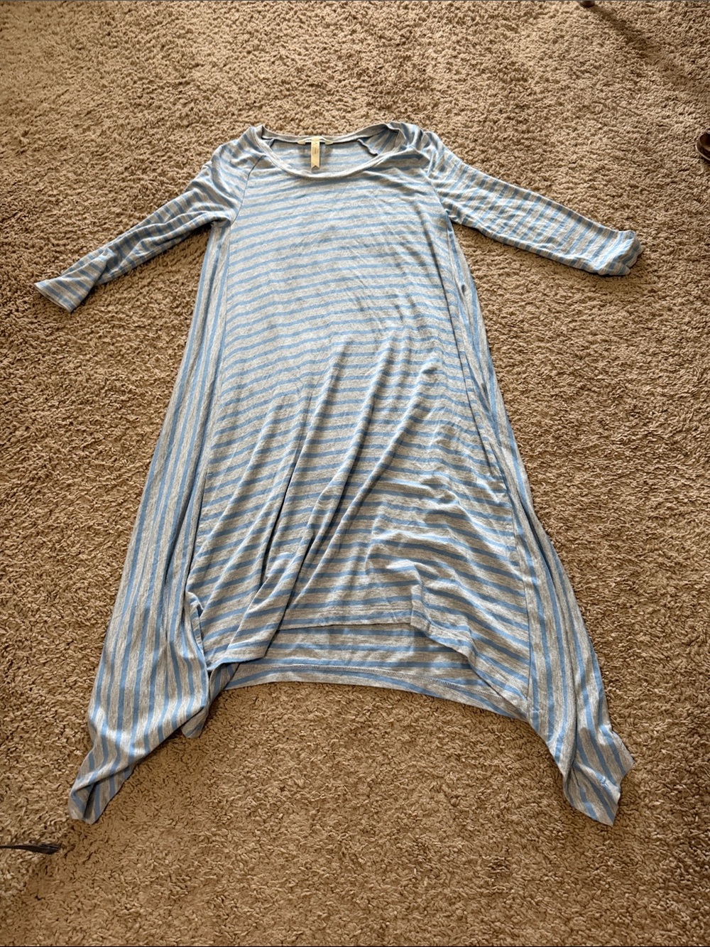 Light Blue and grey striped Matilda Jane dress
